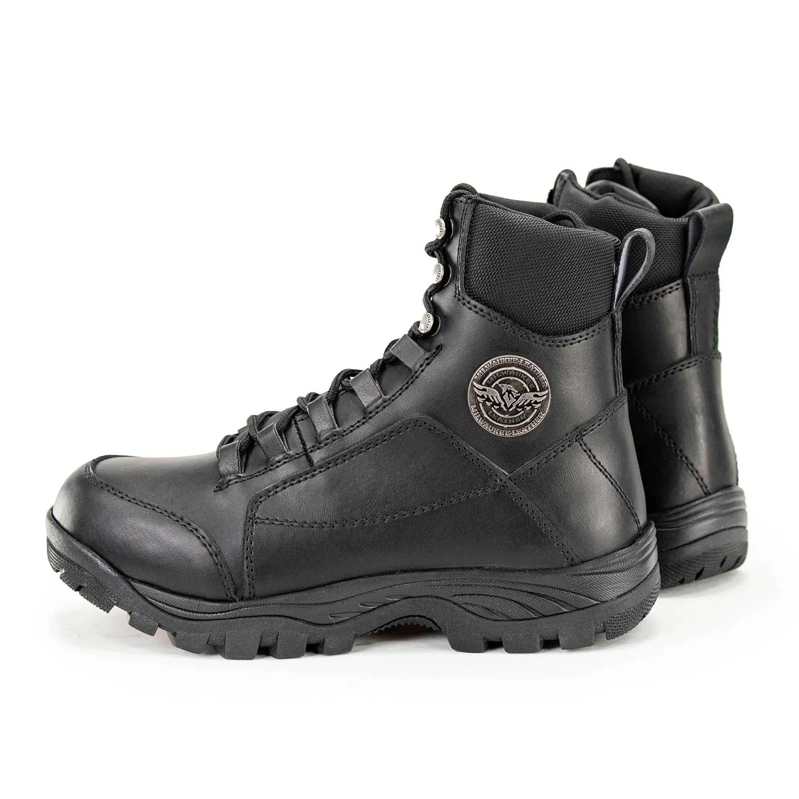 Milwaukee Leather MBM9081 Men’s Black Leather Swat Style-Tactical