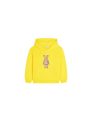 Pangaia x Haroshi BE@RBRICK™ Kids Hoodie—saffron yellow