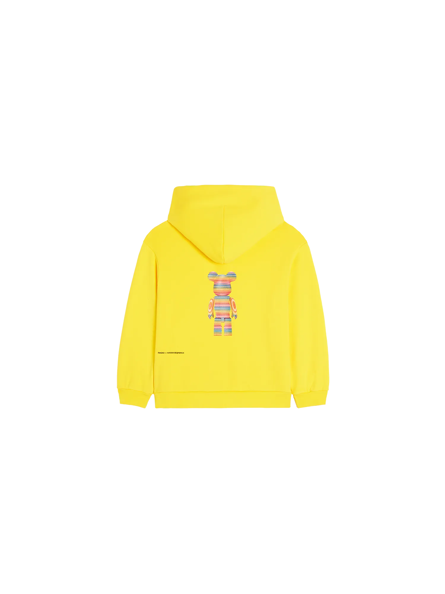 Pangaia x Haroshi BE@RBRICK™ Kids Hoodie—saffron yellow