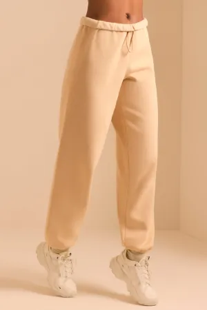 Relaxed Fit Joggers in Sand