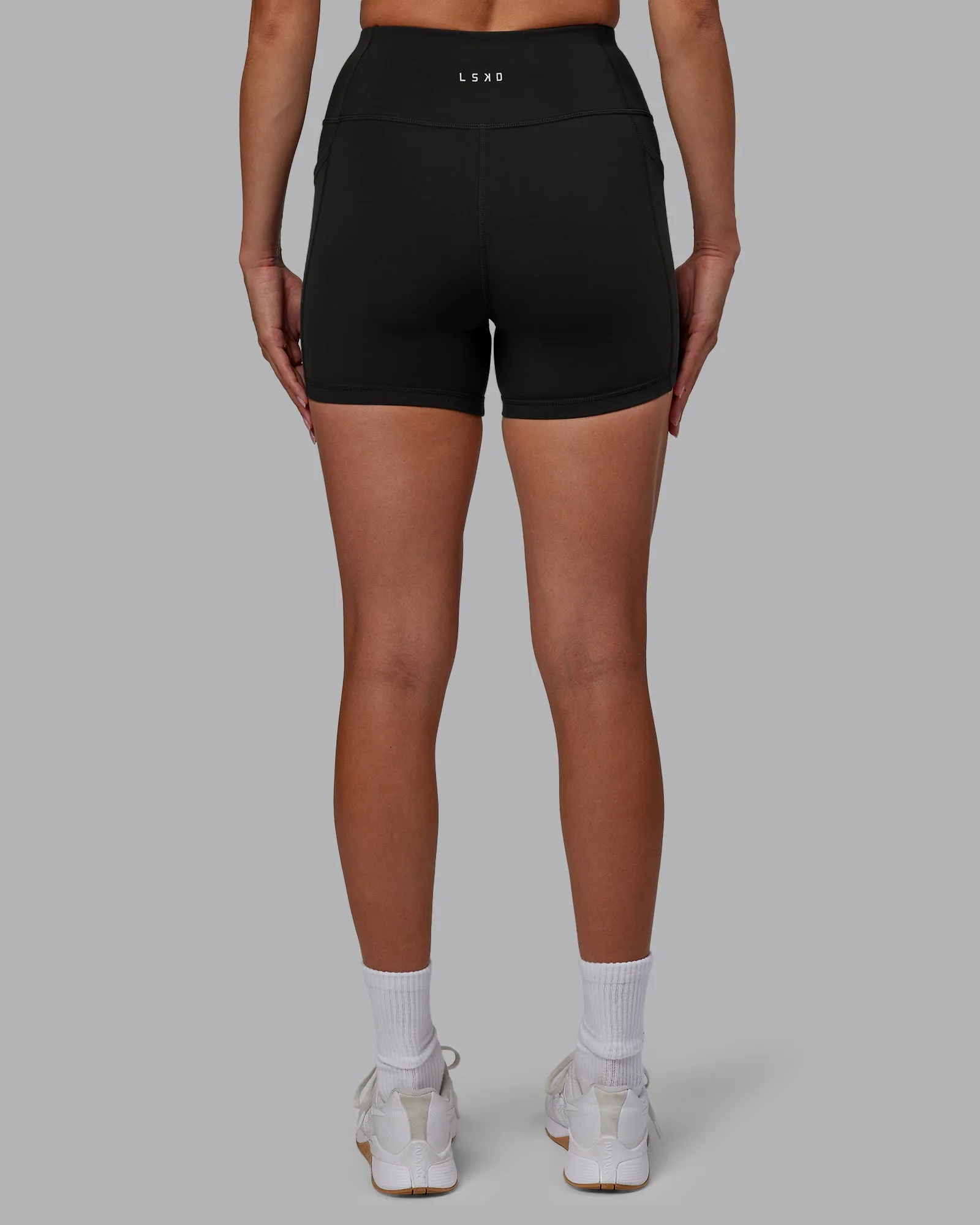 Rep X-Length Shorts - Pirate Black-White