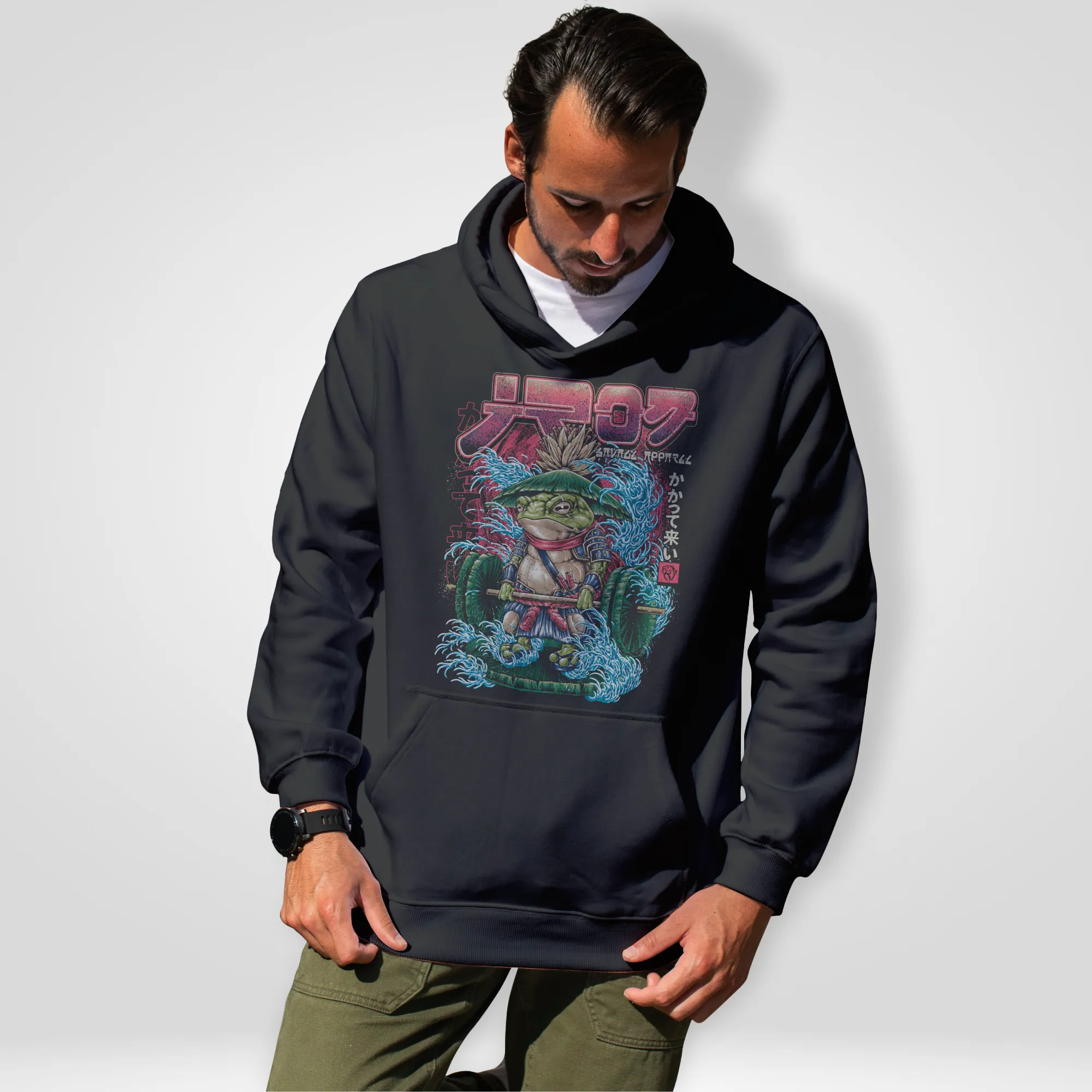 Samurai Frog: Bring it On Hoodie