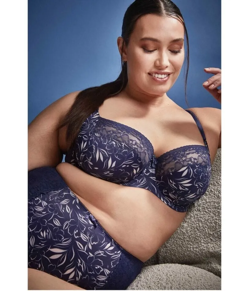 Sculptresse Chi Chi Underwired Balconnet Bra - Blue Meadow