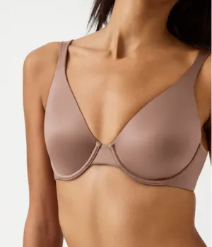 Spanx Satin Unlined Full Coverage Bra Cafe Au Lait