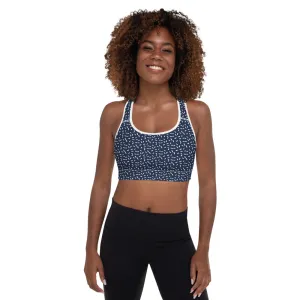 Sports Bra in Navy Speckle