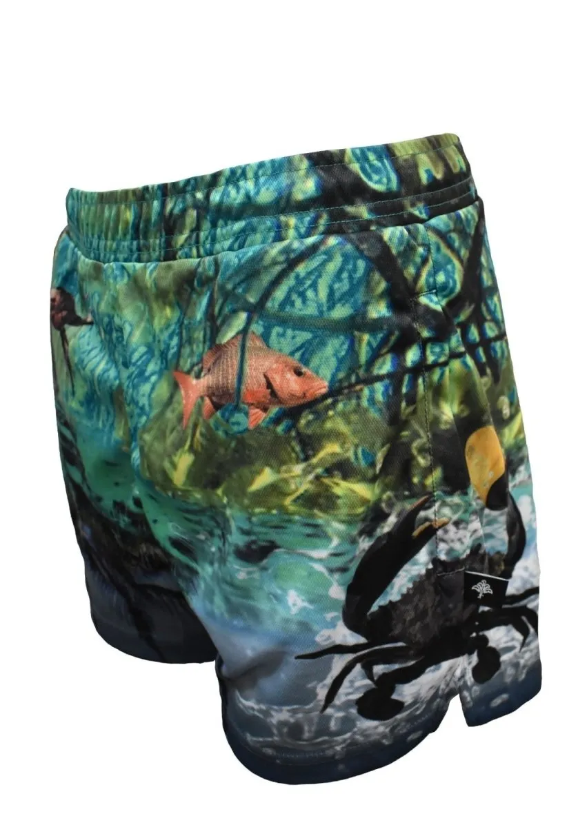 Sun Safe Footy Shorts - Grab Ya Crab