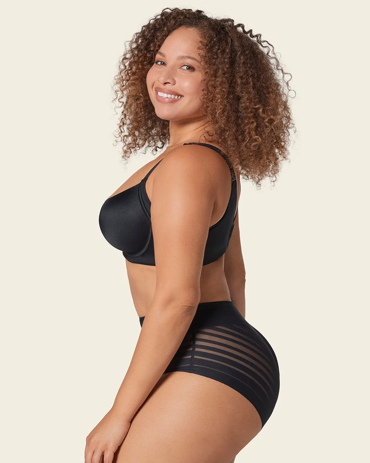 Supportive Contouring Bra with Underwire