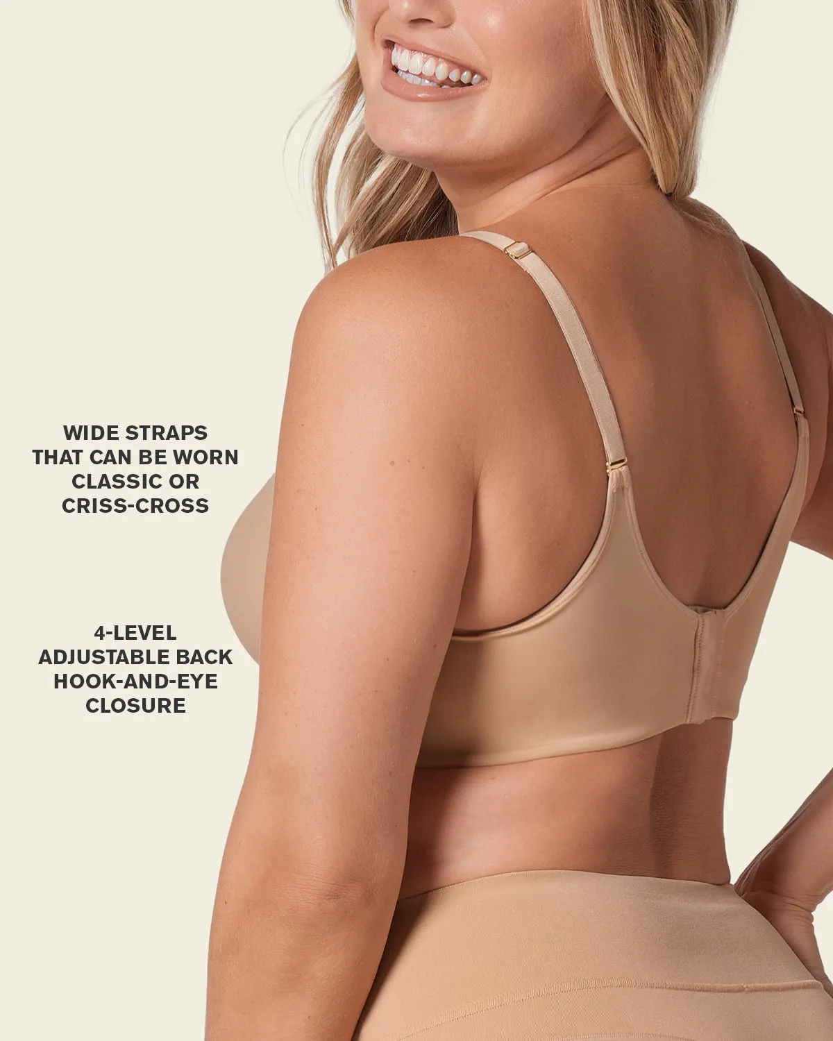 Supportive Contouring Bra with Underwire