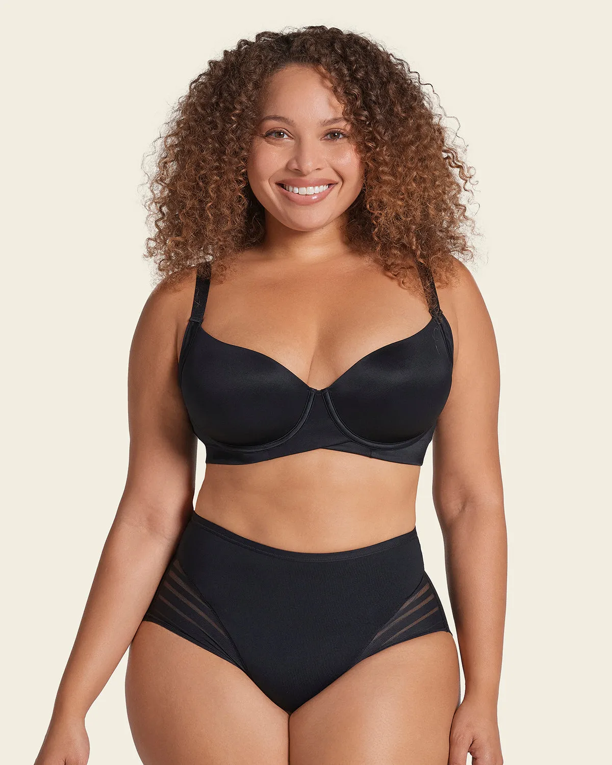 Supportive Contouring Bra with Underwire