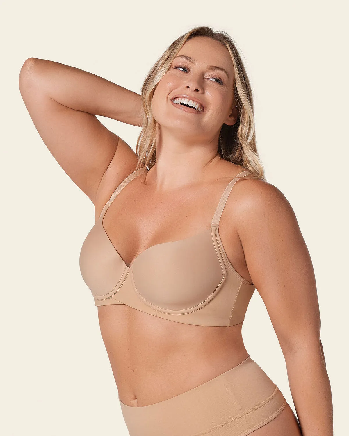 Supportive Contouring Bra with Underwire