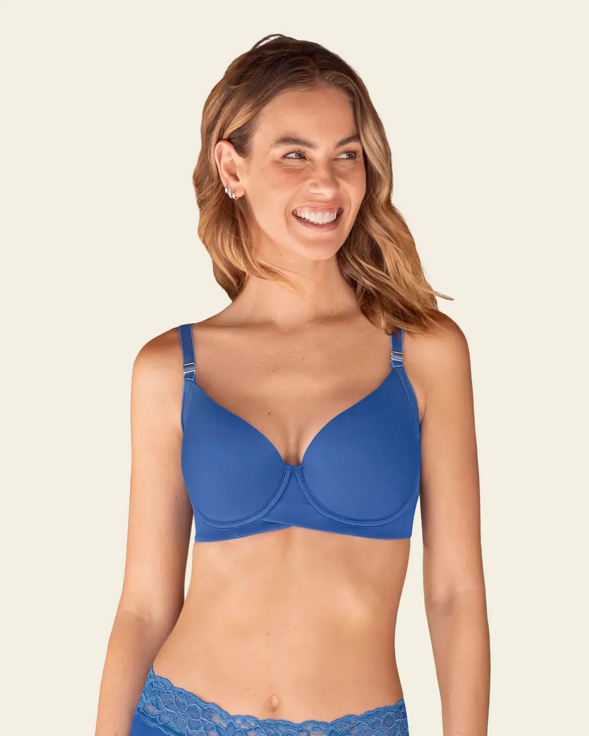 Supportive Contouring Bra with Underwire