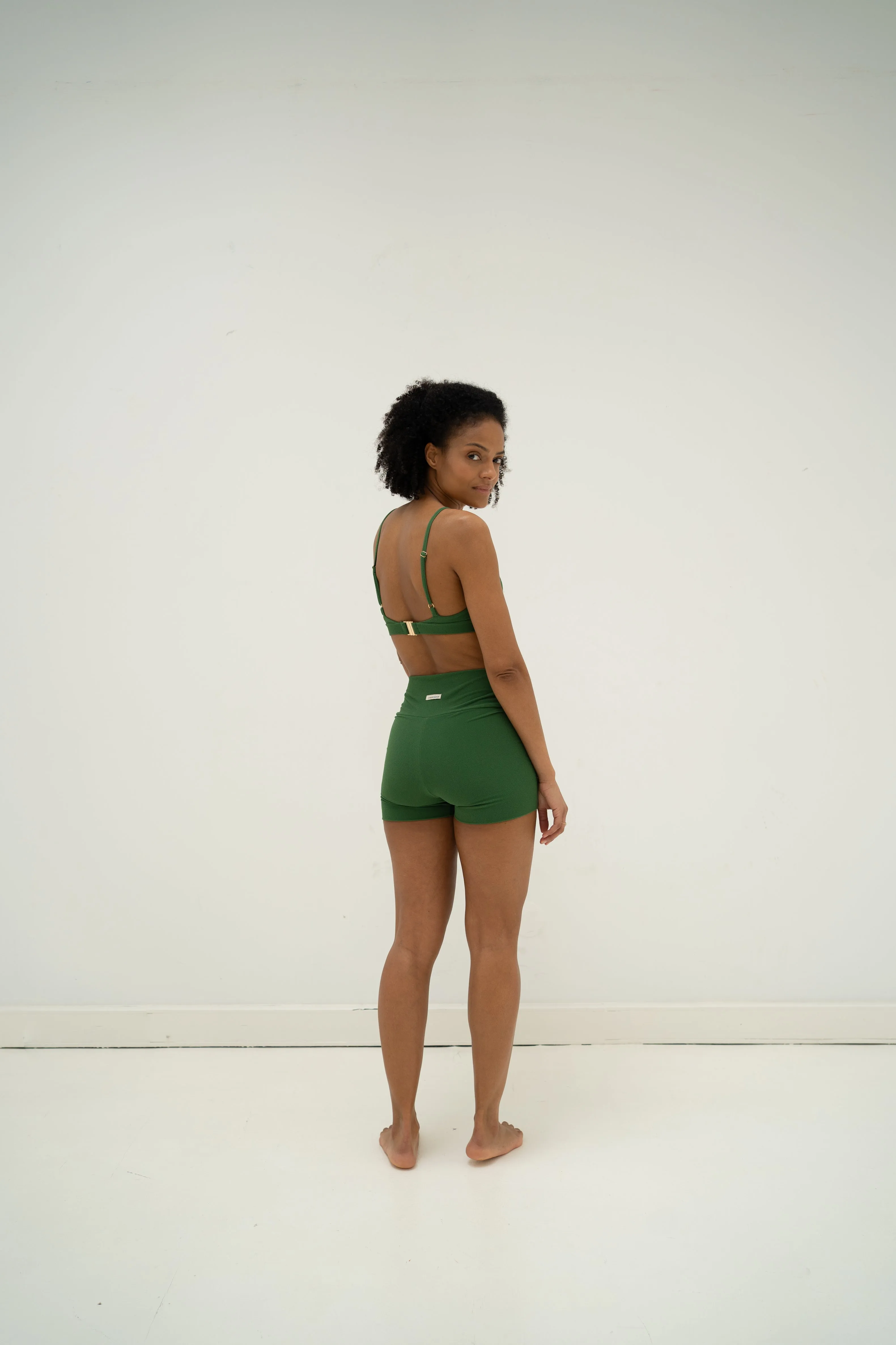 sustainable swimwear shorts palma green