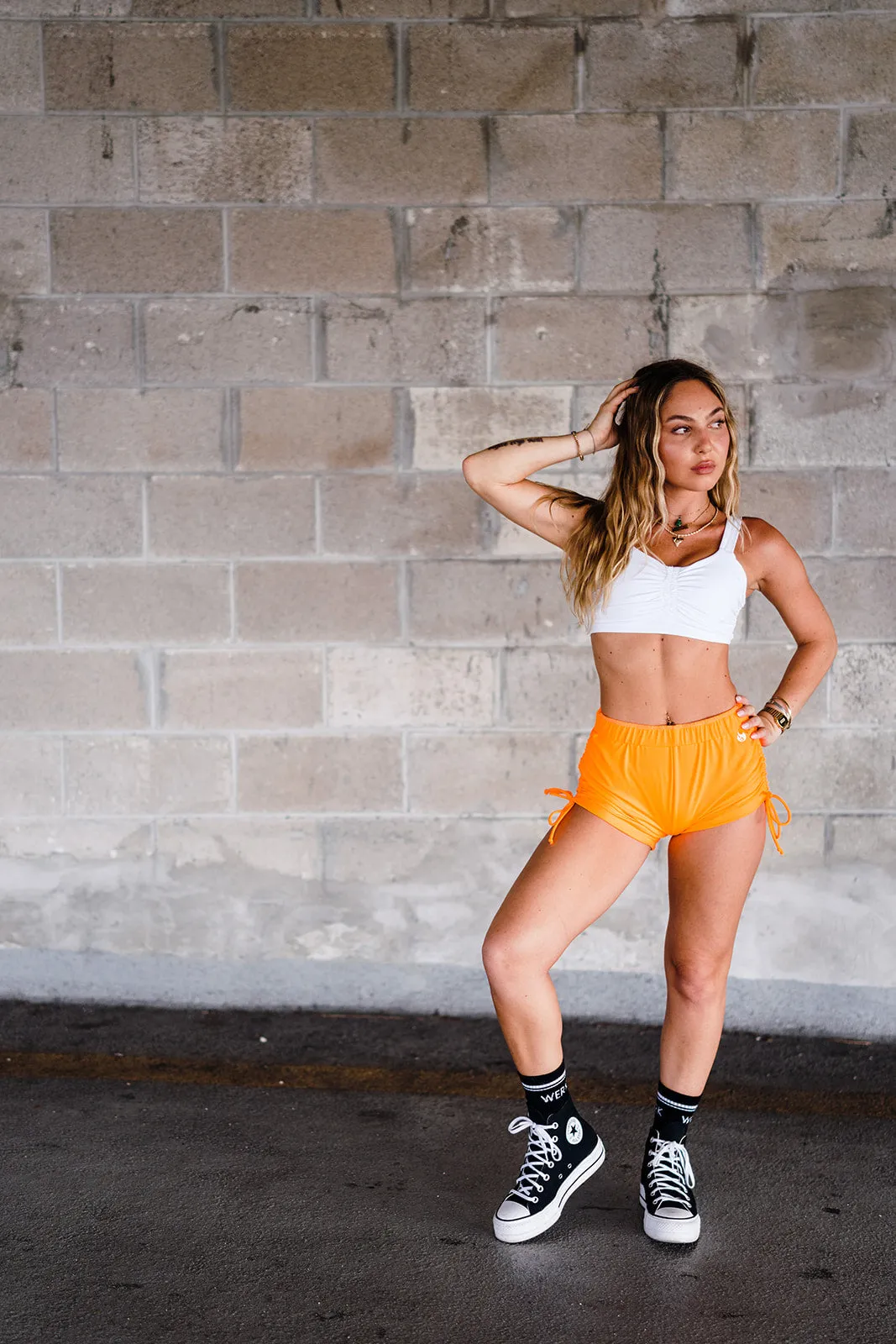 Tangerine Electric String Shorts