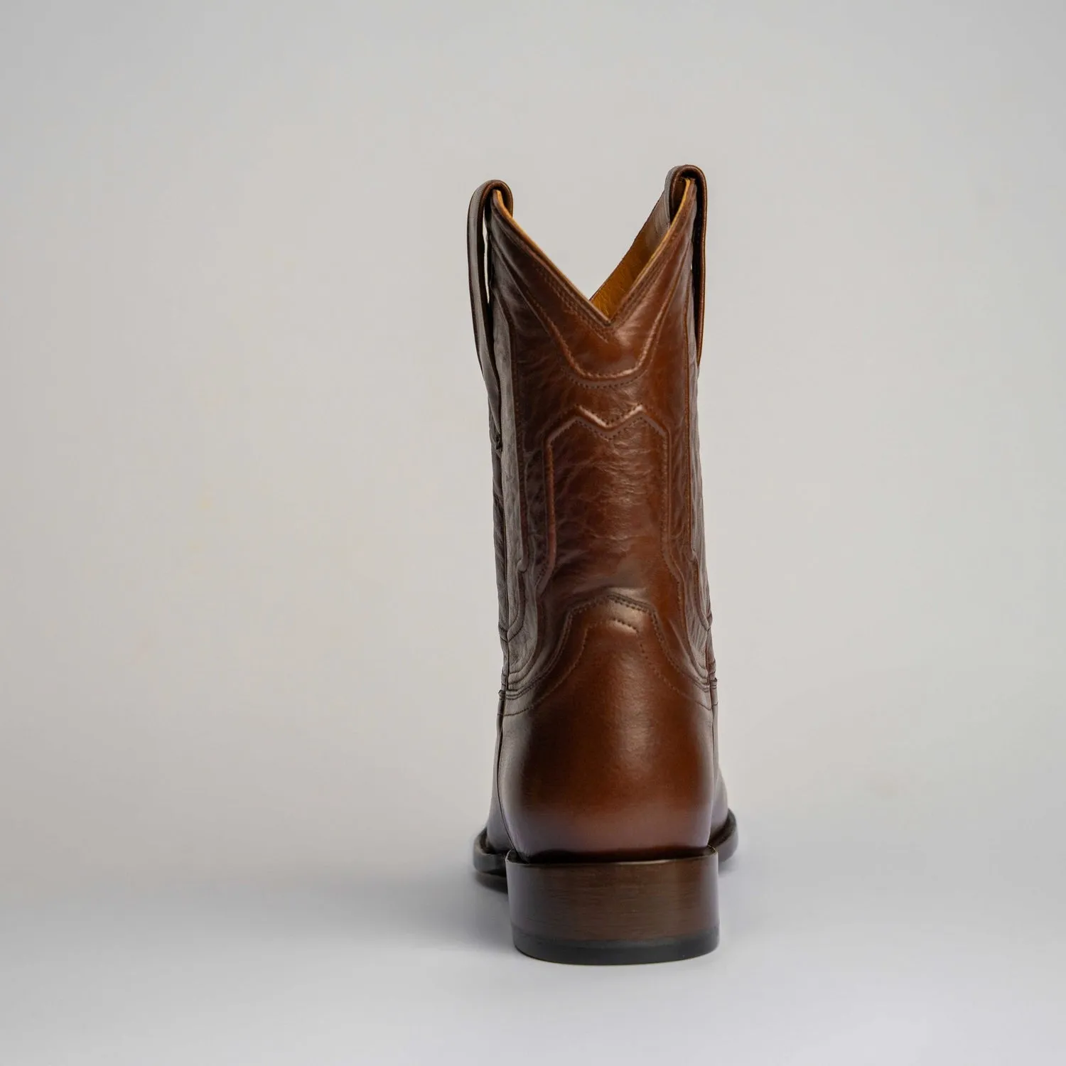 The Pendleton | Men's Roper Boot |  Natural Grain Calfskin Leather | Nicotine