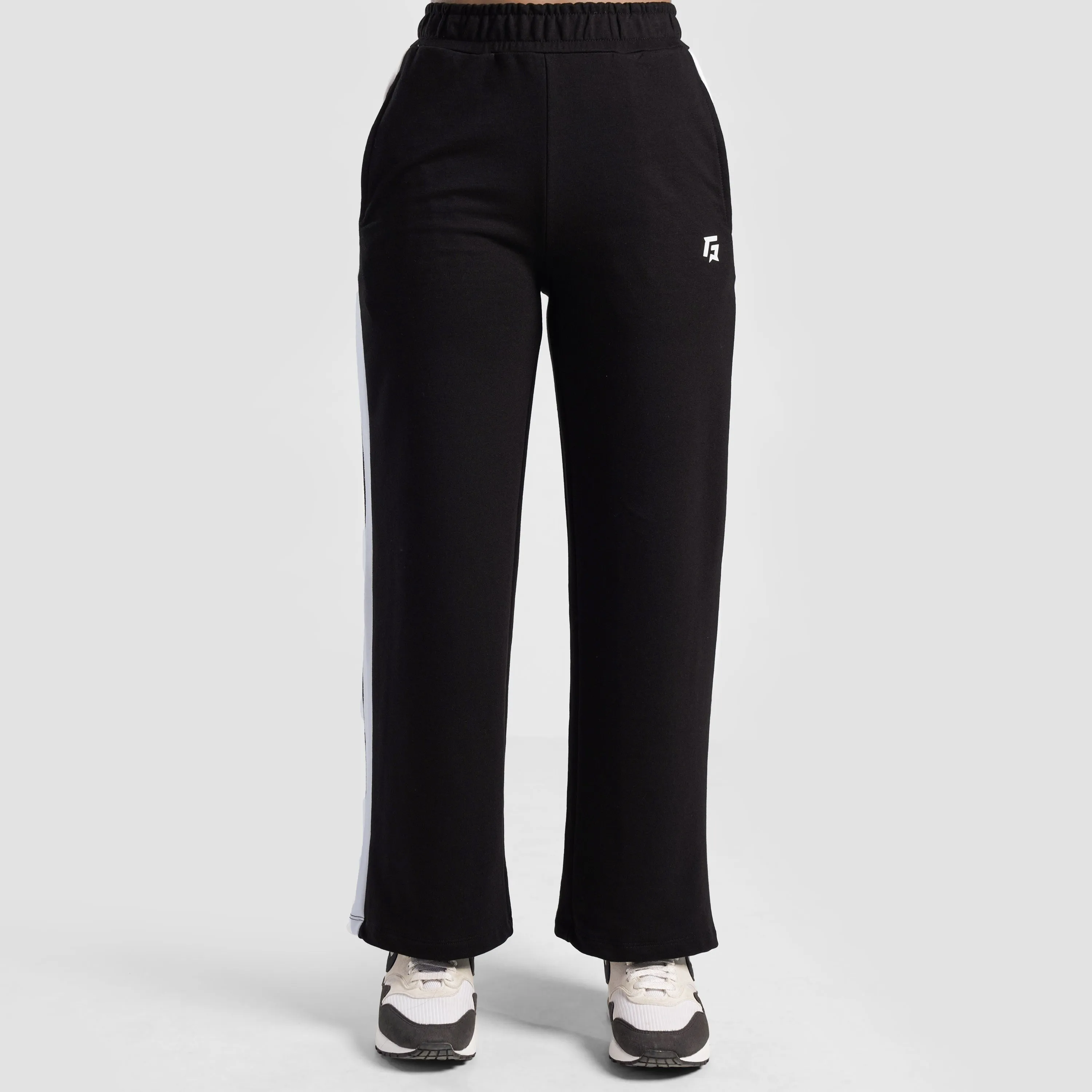 Trail Track Pants (Black-White)