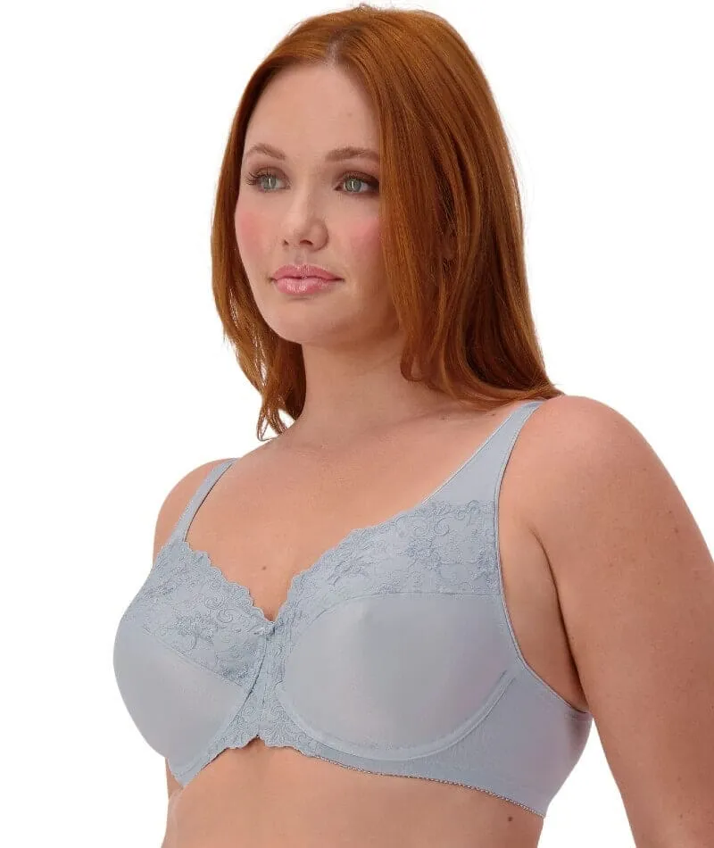 Triumph Embroidered Minimiser Bra 2 Pack - Indigo/Pearl