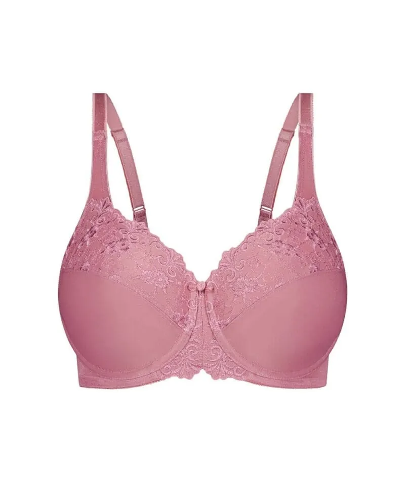 Triumph Embroidered Minimizer Bra - Rosebloom