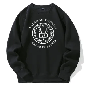 Valar Morghulis/Dohaeris Hoodie Game Of Thrones (Colors Available)