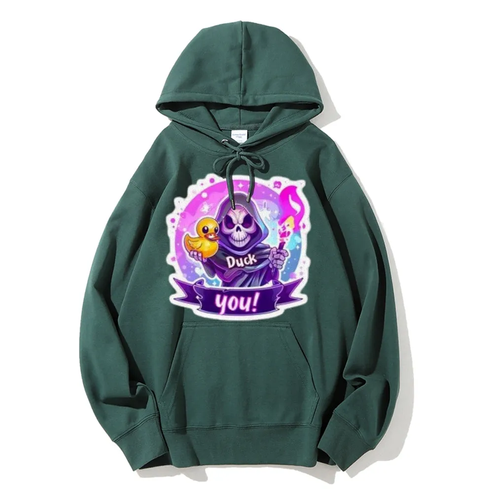 Women Cute Dark with Skeleton Graphic Hoodies