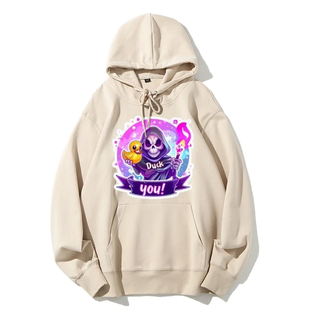 Women Cute Dark with Skeleton Graphic Hoodies