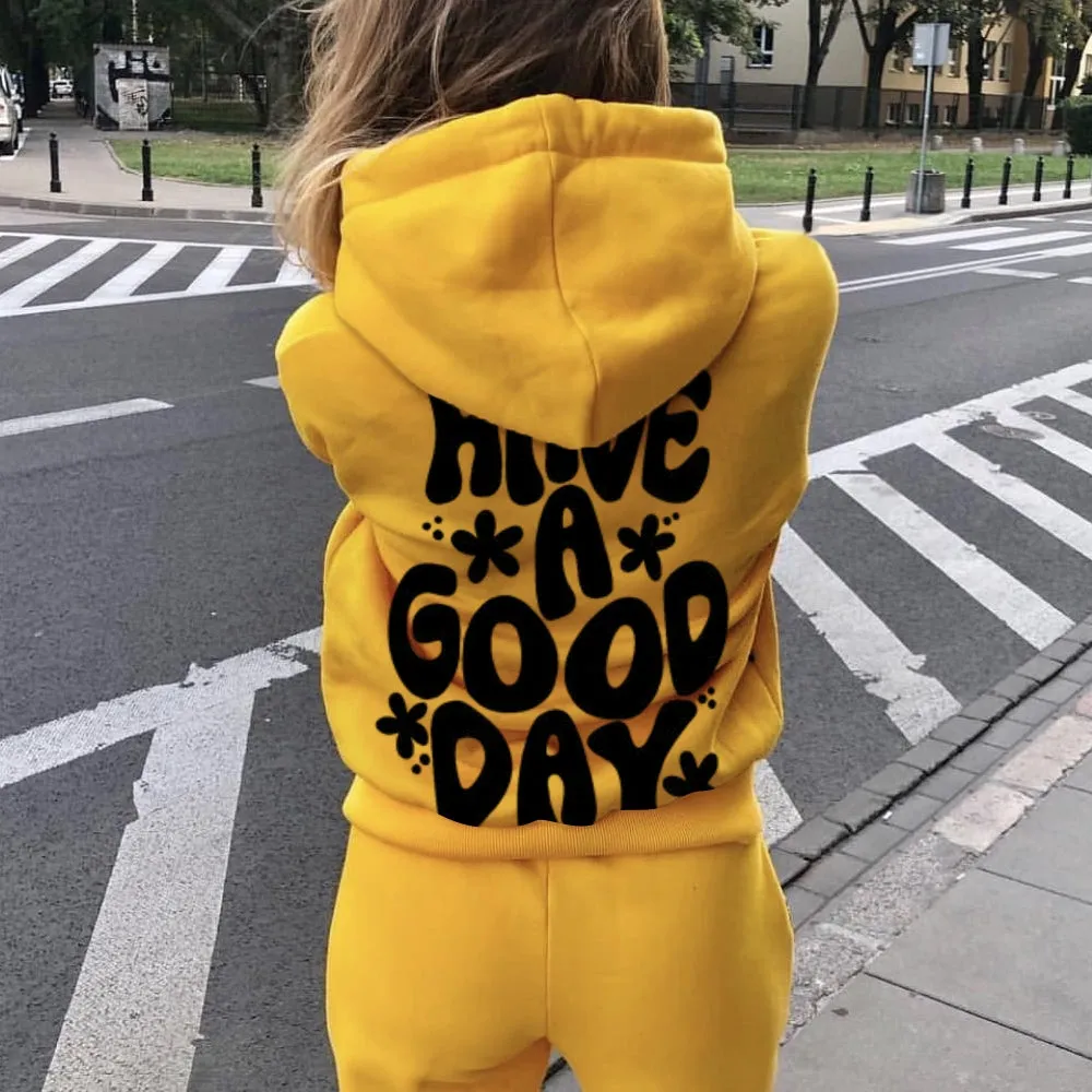 Women HAVE A GOOD DAY Graphic Hoodies