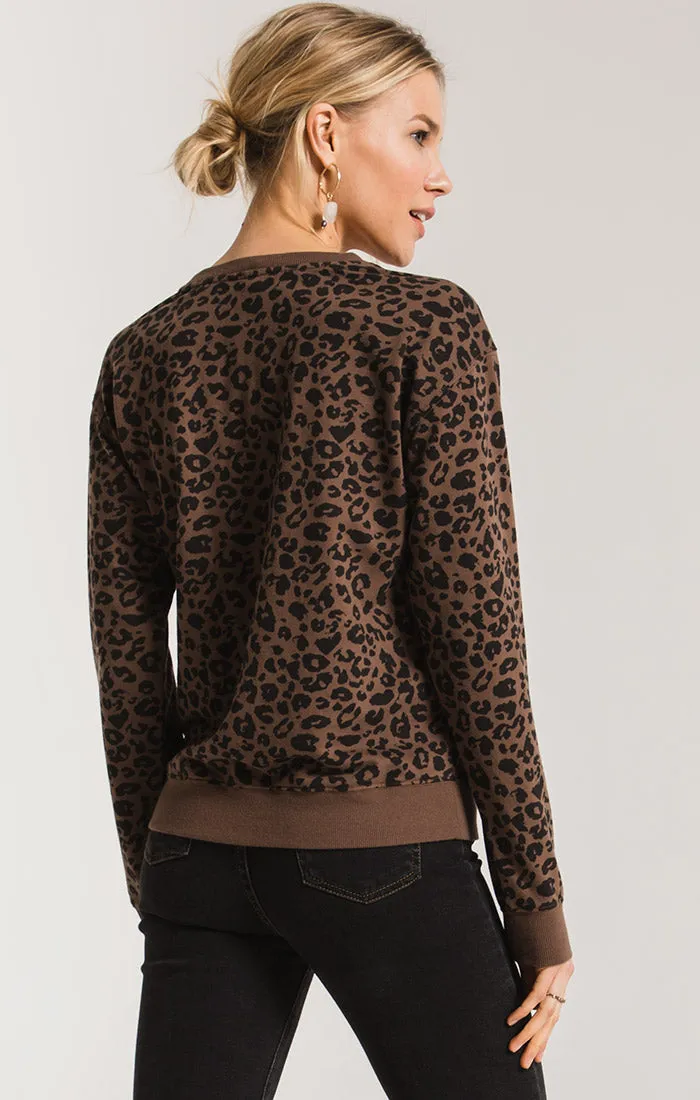 Z Supply the leopard pullover zt193994 two colors